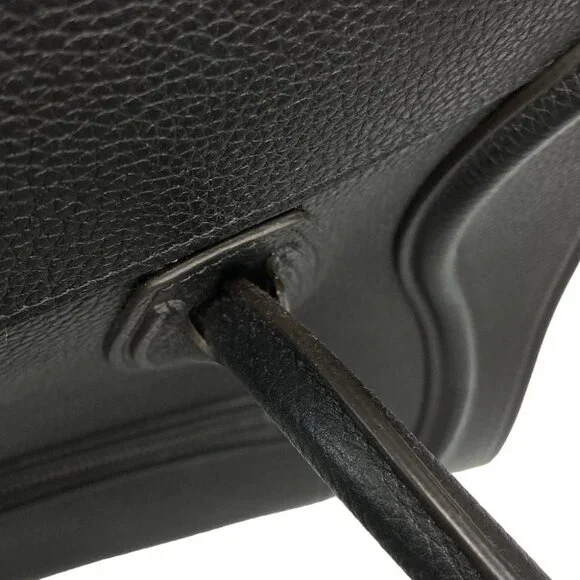 CELINE Luggage Mini Shopper Black Drummed Calf - Handbag - Picture 3 of 15